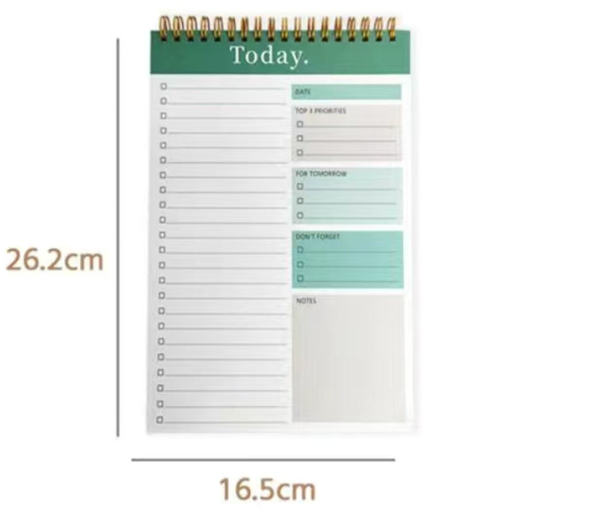 To Do List Pad – Undated Daily Planner (52 Sheets)