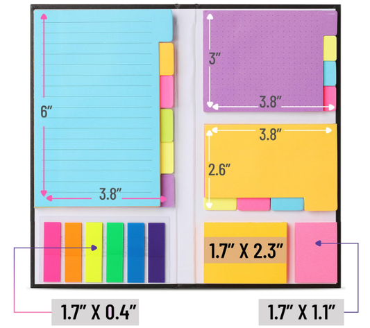 410pcs Planner Sticky Notes Set