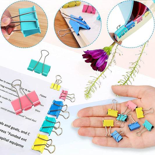 Colored Office Clips Set