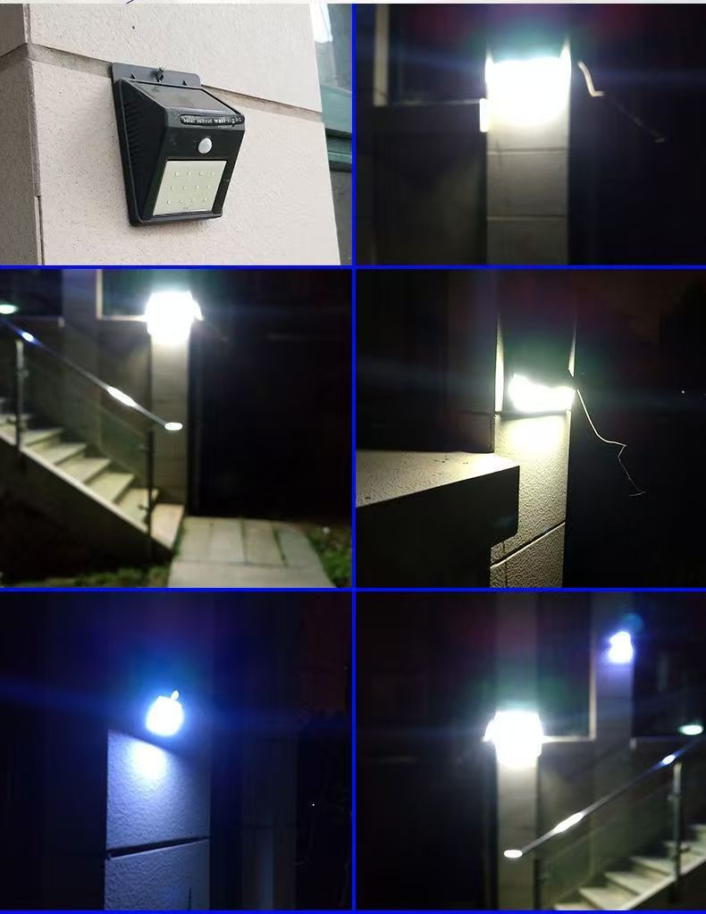 20 LED Solar Motion Sensor Outdoor Light