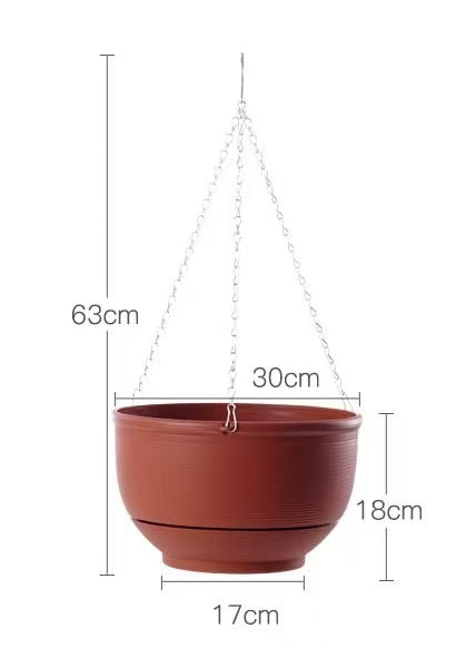 Lightweight Plastic Hanging Flower Basket