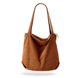 Corduroy Hobo Tote Bag