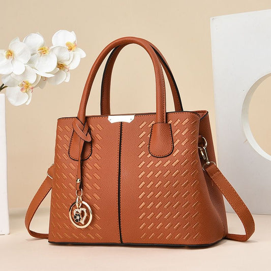 Women’s Soft Leather Embroidered Crossbody Handbag