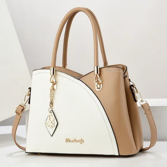 Leather Tote Crossbody Satchel
