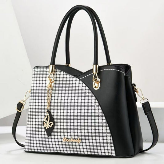 Leather Tote Crossbody Satchel