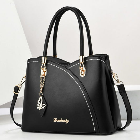 Leather Tote Crossbody Satchel