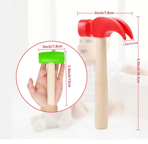 Wooden Toy Hammer for Toddlers