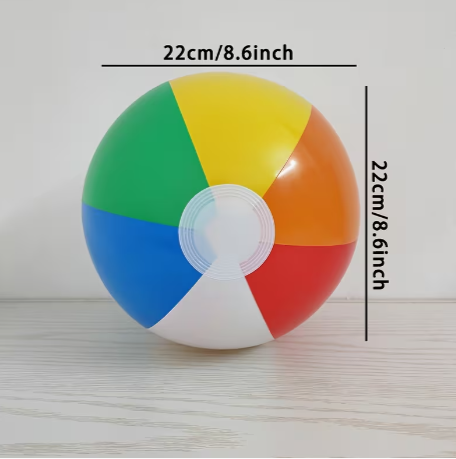 Inflatable Beach Ball Set (3pcs, 6-Color)