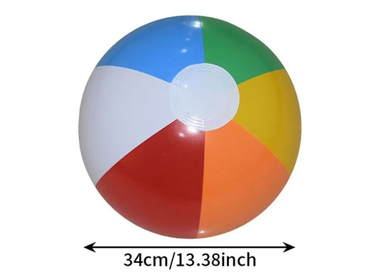 Inflatable Beach Ball Set (3pcs, 6-Color)