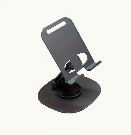 Adjustable Aluminum Phone Stand (360° Rotating, Foldable)
