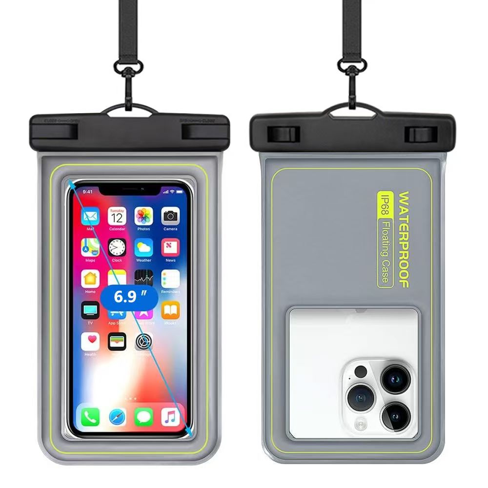Floating Waterproof Phone Pouch (With Lanyard, Up to 6.8")