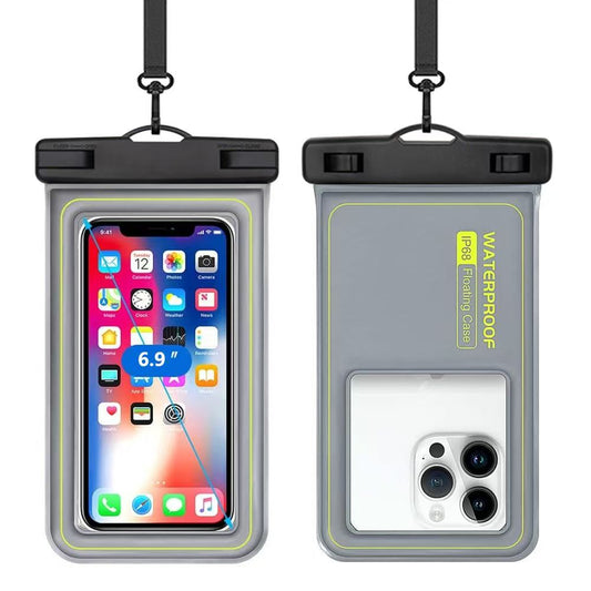Floating Waterproof Phone Pouch (With Lanyard, Up to 6.8")