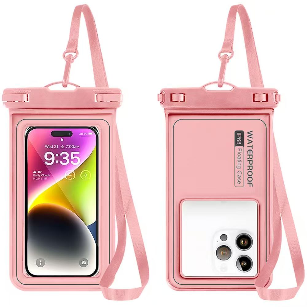 Floating Waterproof Phone Pouch (With Lanyard, Up to 6.8")