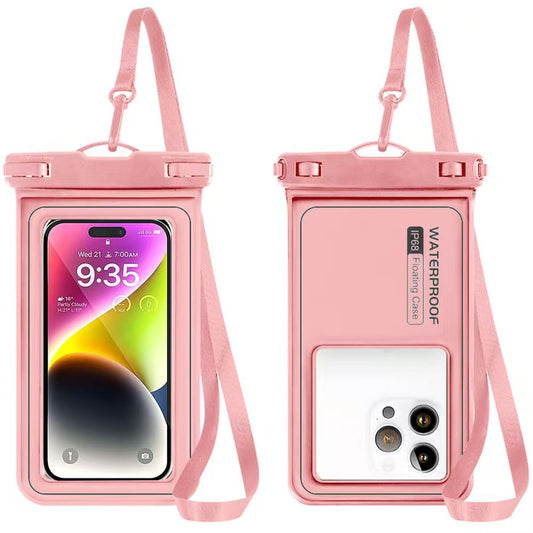 Floating Waterproof Phone Pouch (With Lanyard, Up to 6.8")