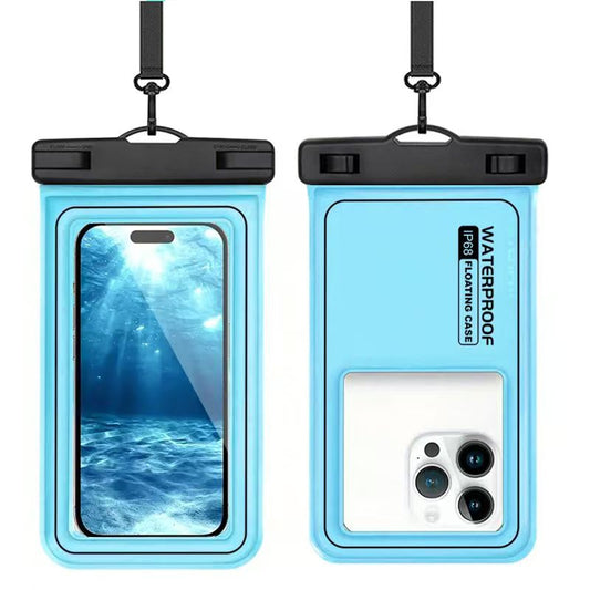 Floating Waterproof Phone Pouch (With Lanyard, Up to 6.8")