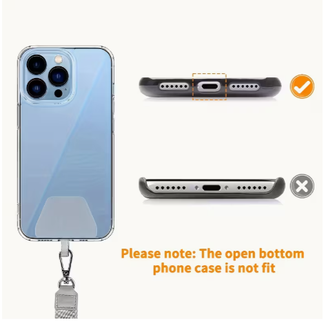 Phone Lanyard with Wrist Strap & Crossbody Sling