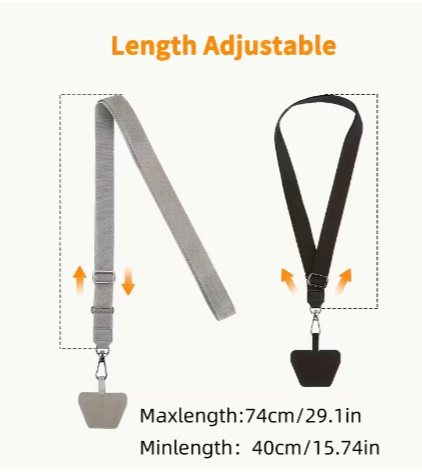 Phone Lanyard with Wrist Strap & Crossbody Sling