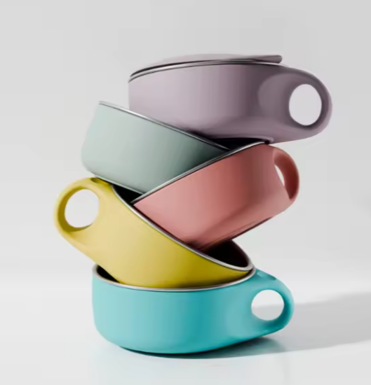 Stainless Steel & Silicone Baby Feeding Set