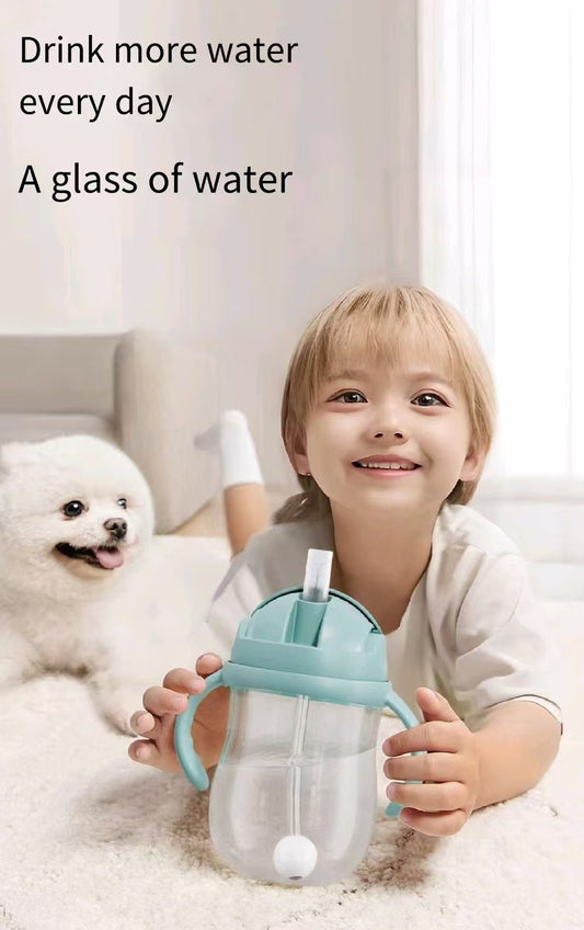 Kids Anti-Colic Sippy Cup with Straw & Handles