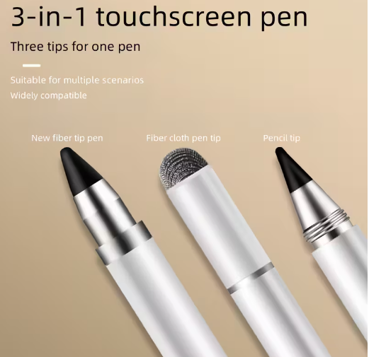 3-in-1 Universal Stylus Pen for Touchscreens