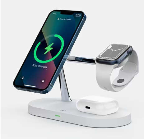 5-in-1 Magnetic Wireless Charger Stand 15W with LED Night Light