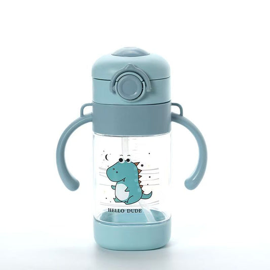 Bubble Cartoon Baby Straw Bottle