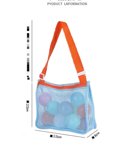 Mesh Bags for Beach Shells, 3-Piece Set