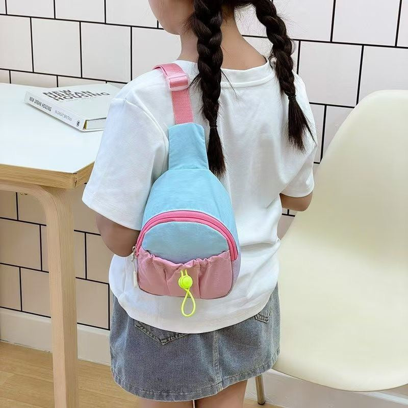 Colorblock Crossbody Bag for Girls