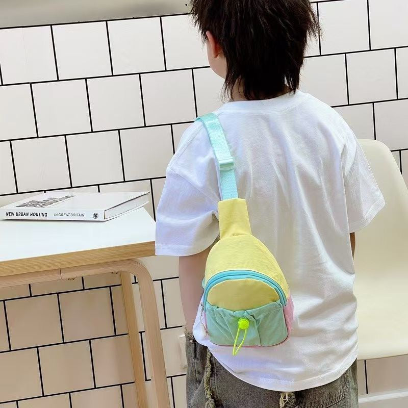 Colorblock Crossbody Bag for Girls