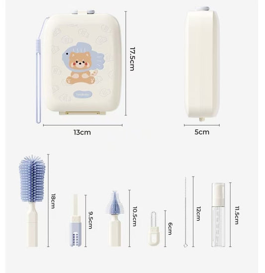 Complete Bottle Cleaning Kit with Drying Rack