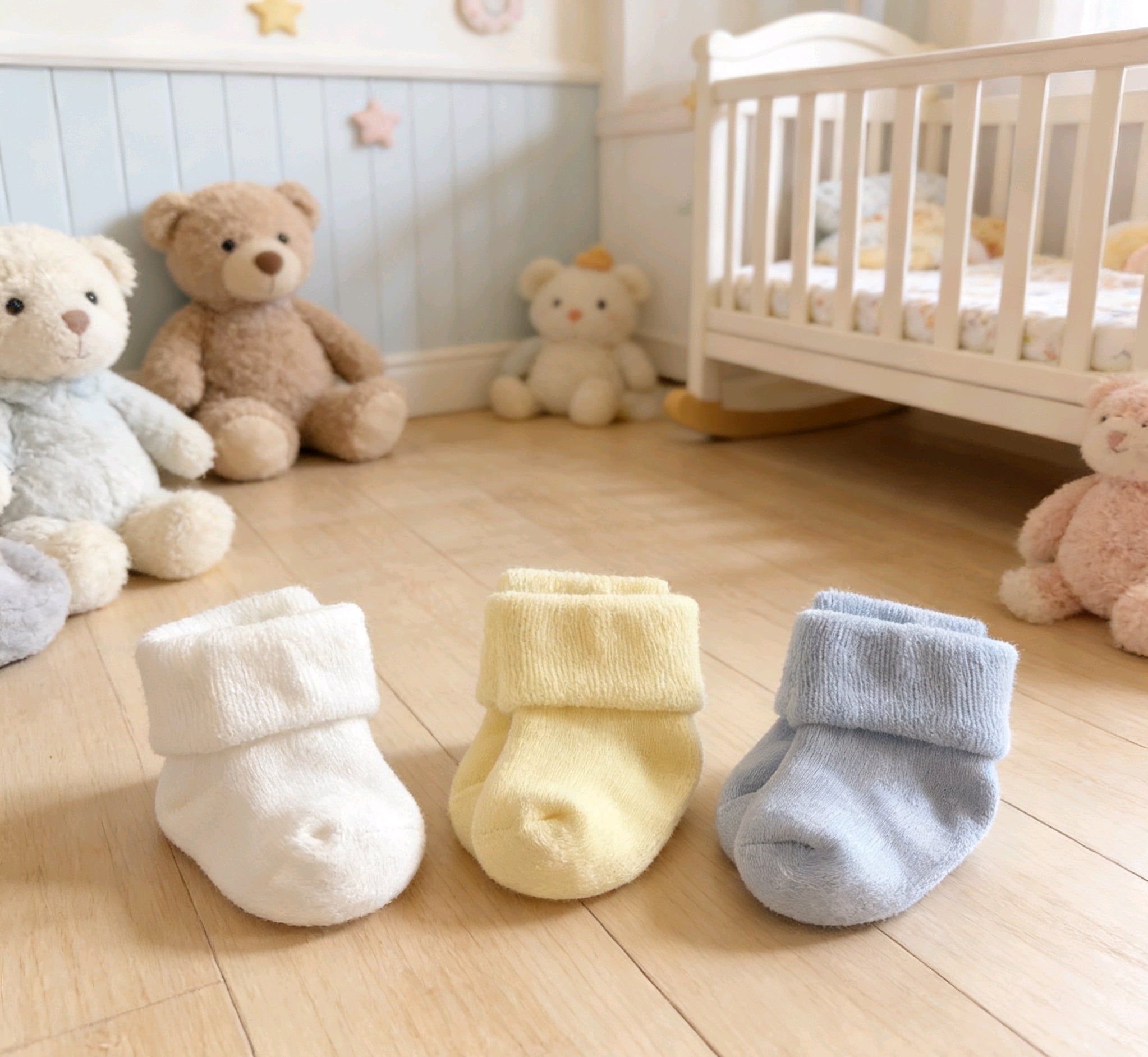 Baby Girls 3-Pack Variety Socks