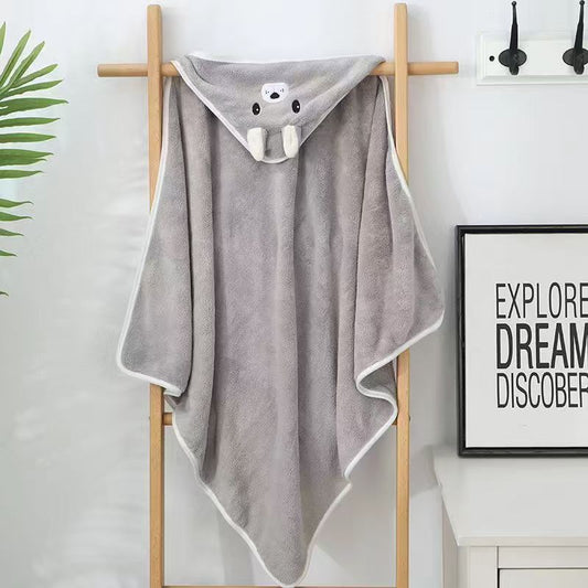 Baby Hooded Towel with Animal Design
