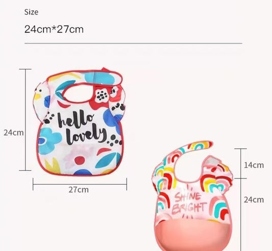 Tiny Twinkle Mess-Proof Baby Bibs