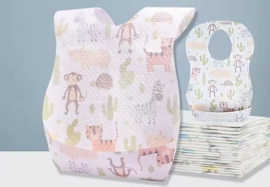 Disposable Crumb Catcher Bibs