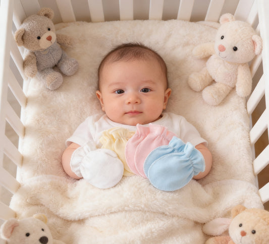 5-Pack Unisex Newborn Anti-Scratch Mittens