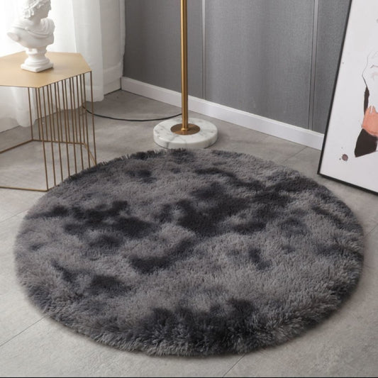 Modern Luxury Faux Fur Round Rug