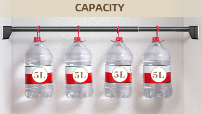 Adjustable Stainless Steel Curtain Rod Set