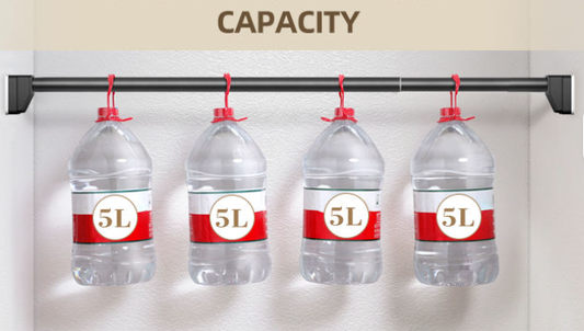 Adjustable Stainless Steel Curtain Rod Set