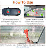 2-Pack Emergency Seat Belt Cutter & Window Breaker Tool