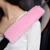 2-Pack Soft Plush Seatbelt Covers for Kids