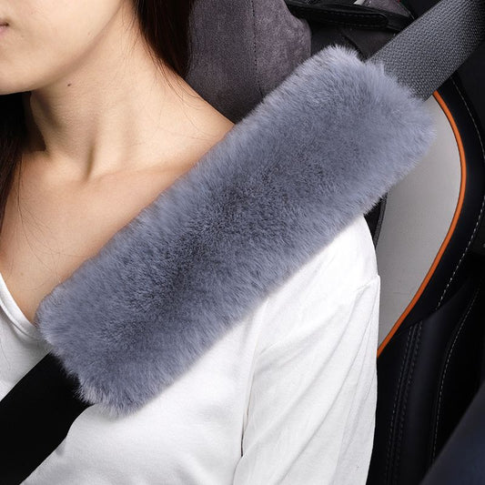 2-Pack Soft Plush Seatbelt Covers for Kids