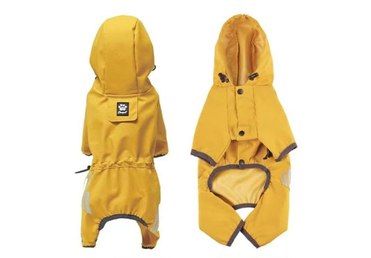 Waterproof Reflective Dog Raincoat Vest Harness