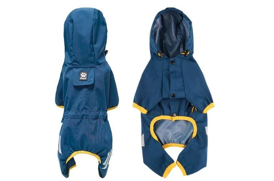 Waterproof Reflective Dog Raincoat Vest Harness