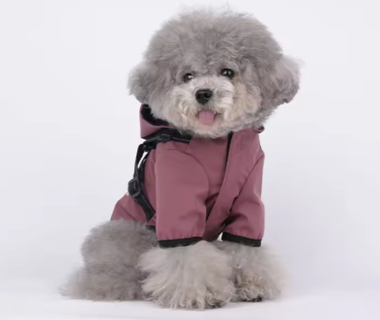 Waterproof Reflective Dog Raincoat Vest Harness