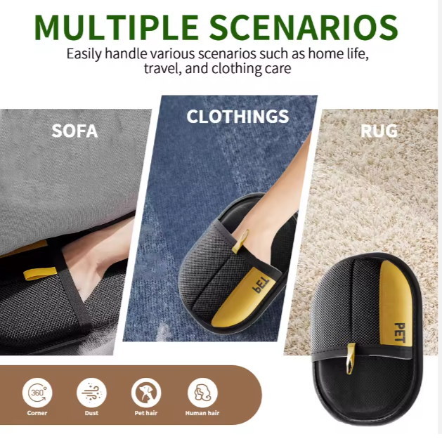 Super Thick Pet Hair Remover Electrostatic Glove Brush