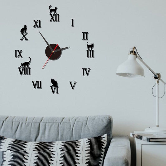 20” DIY Wall Sticker Clock with Night Light