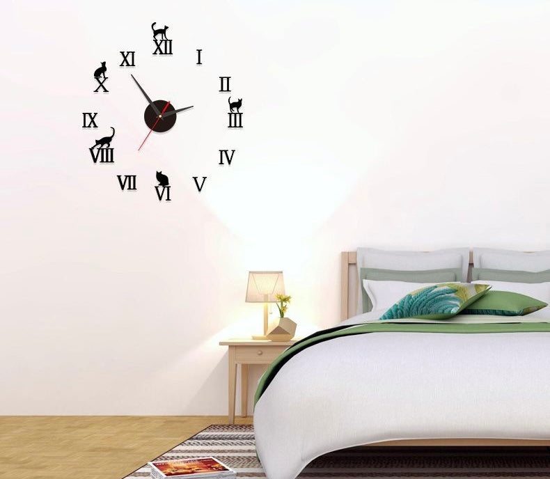20” DIY Wall Sticker Clock with Night Light