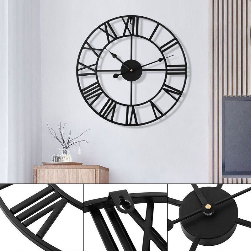 16 Inch Modern Metal Wall Clock