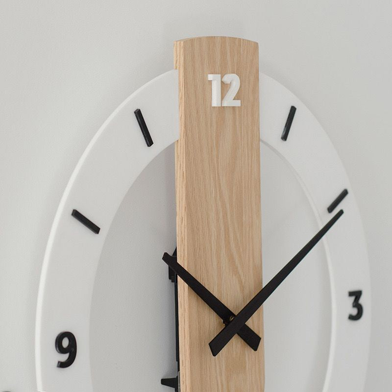 16” Solid Wood Silent Swing Wall Clock