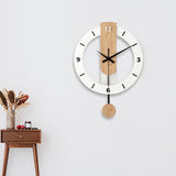 16” Solid Wood Silent Swing Wall Clock